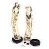 Image 6 : CHINESE CARVED IVORY EMPEROR AND EMPRESS TUSKS