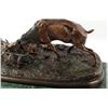 Image 3 : AFTER P.J. MÊNE FIGHTING ELK BRONZE ON MARBLE