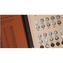 LOT OF 41 1916 - 1945 MERCURY DIME COLLECTION