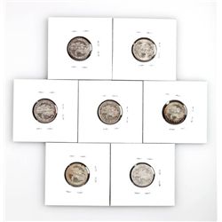 LOT OF 7 MINTED MERCURY DIMES