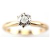 Image 1 : LADIES 14K YG SOLITAIRE DIAMOND RING .66CT ROUND