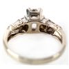 Image 2 : LADIES 14KT WHT GOLD EMERALD SHAPE DIAMOND RING