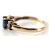 Image 2 : LADIES 14K YG SAPPHIRE AND DIAMOND RING