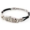 Image 1 : VINTAGE LADIES PLATINUM WITH DIAMONDS WRIST WATCH