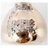 Image 1 : MENS 14KT YELLOW GOLD BOXING GLOVE DIAMOND RING