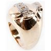 Image 3 : MENS 14KT YELLOW GOLD BOXING GLOVE DIAMOND RING