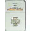 Image 1 : 1945-D MERCURY DIME, NGC MS-65 GEM