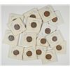 Image 1 : INDIAN CENTS: 1876, 91, 95, & 97 G-VG, 2-1900, 01, 05,2 07, 3 08, 3 09 VG BETTER