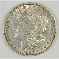 1896-O MORGAN SILVER DOLLAR, AU-53 SUPER ORIGINAL