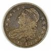 Image 1 : 1818 BUST HALF DOLLAR, VF,  TYPICAL WEAK STRIKE ON OBVERSE