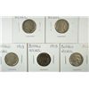 Image 1 : 5-1915 BUFFALO NICKELS "GRADING SET" (AG,GOOD,VG,FINE,VF)