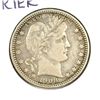 Image 1 : 1908-D BARBER QUARTER VF/XF