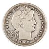 Image 1 : 1908-D BARBER HALF DOLLAR F-VF