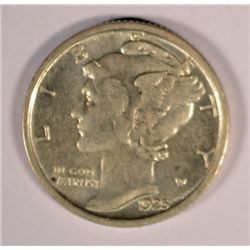 1925-D MERCURY DIME GEM BU