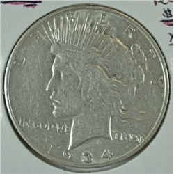 1934-S PEACE DOLLAR XF