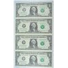 Image 1 : 2003-A $1.00 FRN UNCUT SHEET OF 4 NOTES