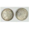 Image 1 : ( 2 ) VERY NICE CIRC. MORGAN SILVER DOLLARS, 1886 AND 1921