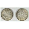 Image 2 : ( 2 ) VERY NICE CIRC. MORGAN SILVER DOLLARS, 1886 AND 1921