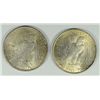 Image 2 : ( 2 ) NICE PEACE SILVER DOLLAR, 1922 AND  1923