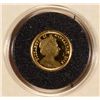 Image 2 : GIBRALTOR 1/25 OZ GOLD ANGELS COA/.999 GOLD