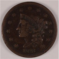 1838 LARGE CENT XF+