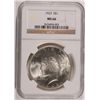 Image 1 : 1923 PEACE DOLLAR NGC MS66