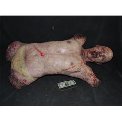 DRAWN & QUARTERED FEMALE BODY WITH EXCELLENT GORE AT ARM & LEG STUMPS & SLIT THROAT