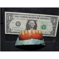 HELLBOY UBER VERSION SCREEN USED STUNT TEETH WITH FANGS UPPERS ONLY TODD BRYANT