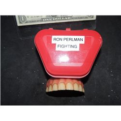 HELLBOY RON PERLMAN SCREEN USED HERO FIGHTING TEETH UPPERS ONLY