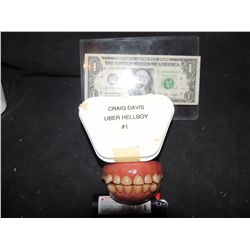 HELLBOY SCREEN USED STUNT TEETH #1 CRAIG DAVIS