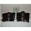 Image 1 : AVATAR ANCIENT MONGOLIAN FIRE NATION WARRIOR SCREEN USED LEATHER GAUNTLETS 1