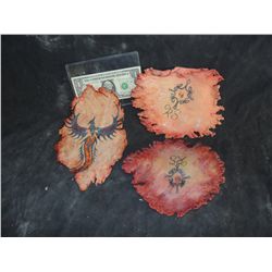 DAY OF THE DEAD CONTAGIUM SCREEN USED ZOMBIE SILICONE SKIN WITH TATTOO LOT OF 3