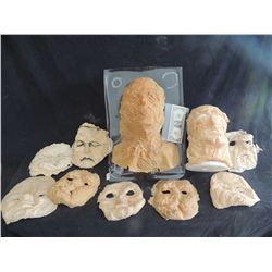 DAY OF THE DEAD CONTAGIUM UNUSED ZOMBIE FULL FACE APPLIANCES LOT OF 10