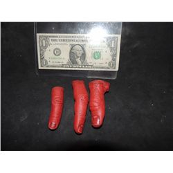 HELLBOY SCREEN USED LEFT HAND FINGERS LOT OF 3 NO RESERVE!