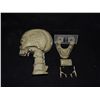 Image 2 : TERMINATOR 2 ENDO SKULL WITH NECK VINTAGE UNFINISHED CAST GIFT FROM PRODUCTION COMPLETE LESS TEETH