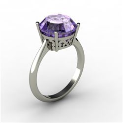 Tanzanite 5.75 ctw Ring 14kt White Gold
