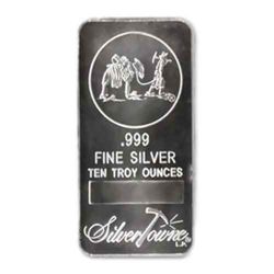 Silver Bars: Random Manufacturer 10 oz Bar .999 fine