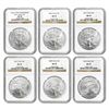 Image 1 : 2013 1 oz Silver American Eagle MS-70 NGC (ER) 3 Coin Set