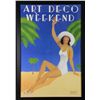 Image 1 : Art Deco Weekend Poster by Woody Vondracek, Framed