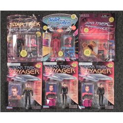 6 Star Trek Action Figures Deep Space, Inner, Next MOC