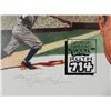 Image 3 : Hank Aaron 755 Signed Print w/ Babe Ruth Hirsh -Framed