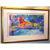 Image 1 : Kenya Leopard By Leroy Neiman Framed Museum Quality