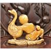 Image 2 : Ivory carving of a boy and goose P. Republic of China