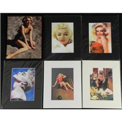 6 Sexy Women Prints Frmd Marilyn Monroe, Madona, Pin-Up