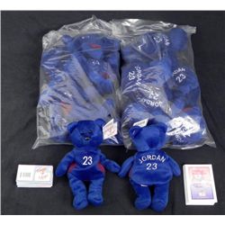 12 Michael Jordan Beanie Bears MFG Lot MINT w/COAs