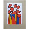 Image 1 : This is a lithograph titled SQUASH BLOSSOMS By Calder