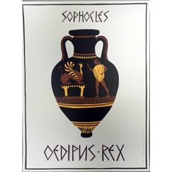 Agusta Agustsson Signed Sophocles Oedipus Rex Art Print