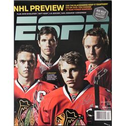 Blackhawks Signed ESPN Poster Toews, Huet, Kane, Hossa