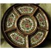 Image 1 : Antique Chinese Rose Medallion Sweet Meat set.