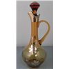 Image 1 : Hand Painted Art Glass Decanter Romania